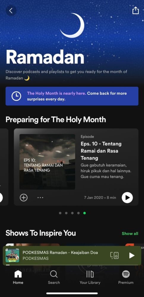 Spotify Ramadan Hub Hingga Clips Tersedia Untuk Sambut Bulan Puasa 6 Ramadan Hub
