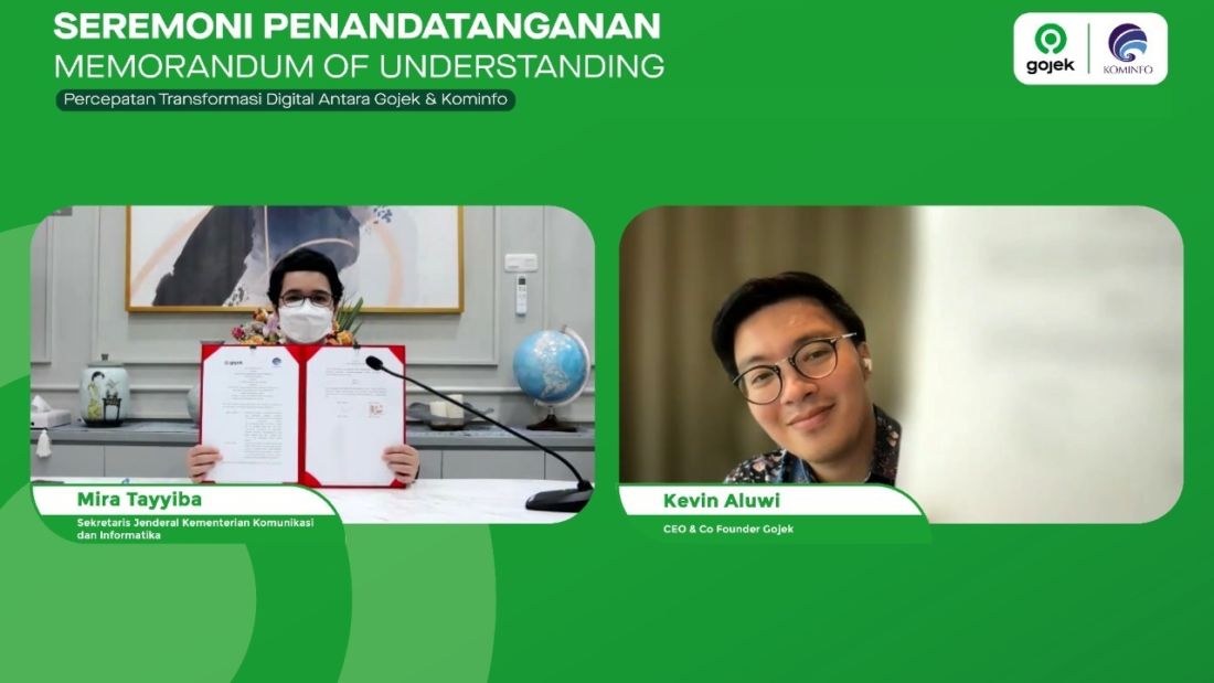 Percepat Transformasi Digital Indonesia, Gojek Dan Kominfo Taken Mou 5 Gojek Dan Kominfo