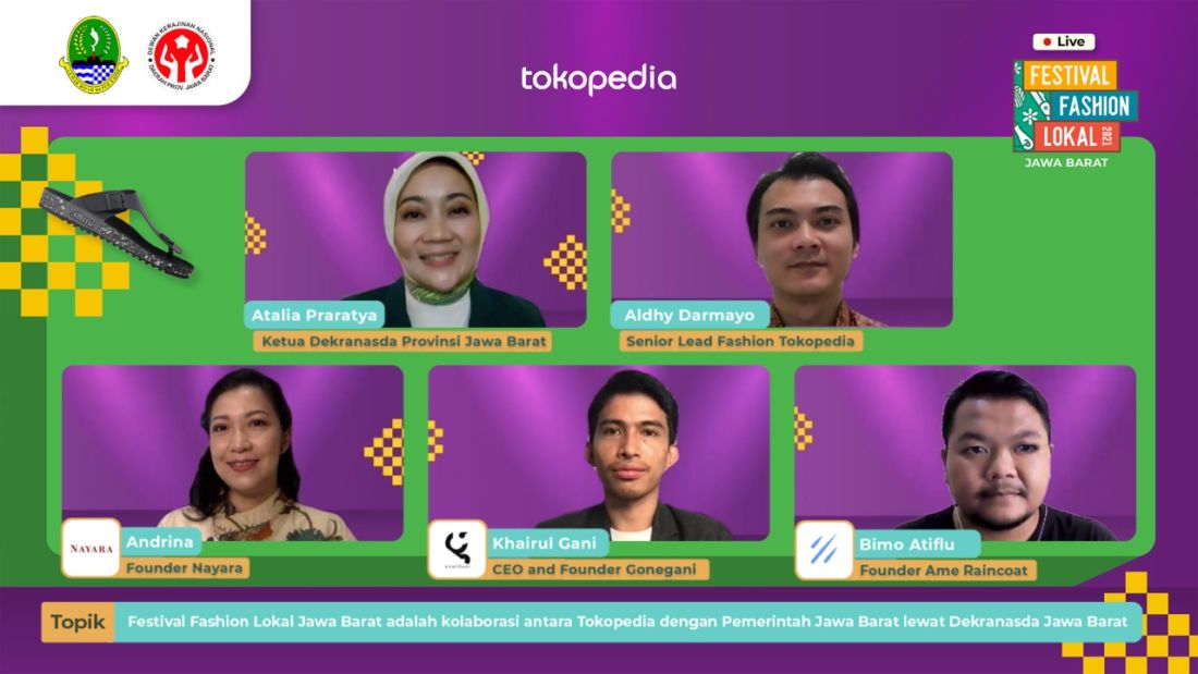 Kolaborasi Dengan Dekranas, Tokopedia Gelar Festival Fashion Lokal Jabar 5 Tokopedia