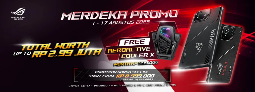 Gamer Wajib Tahu! Rog Phone 9 Series Hadir Dengan Diskon Dan Bonus 4 Asus Merdeka Promo 1