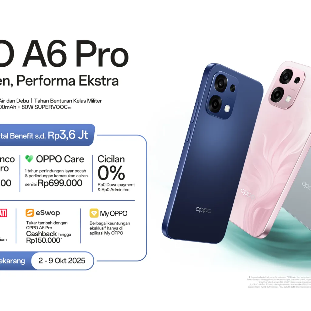 Oppo A6 Pro: Smartphone Anti Lag 5 Tahun Dengan Desain Premium, Pre-Order Sekarang Dapat Bonus Rp3,6 Juta! 5 5. Pre Order Oppo A6 Pro