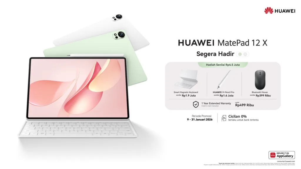 Huawei Matepad 12X 2026 Resmi Hadir Di Indonesia, Tablet Pc-Level Dengan M-Pencil Pro Pertama 4 Matepad 12X 2026 Teaser 1