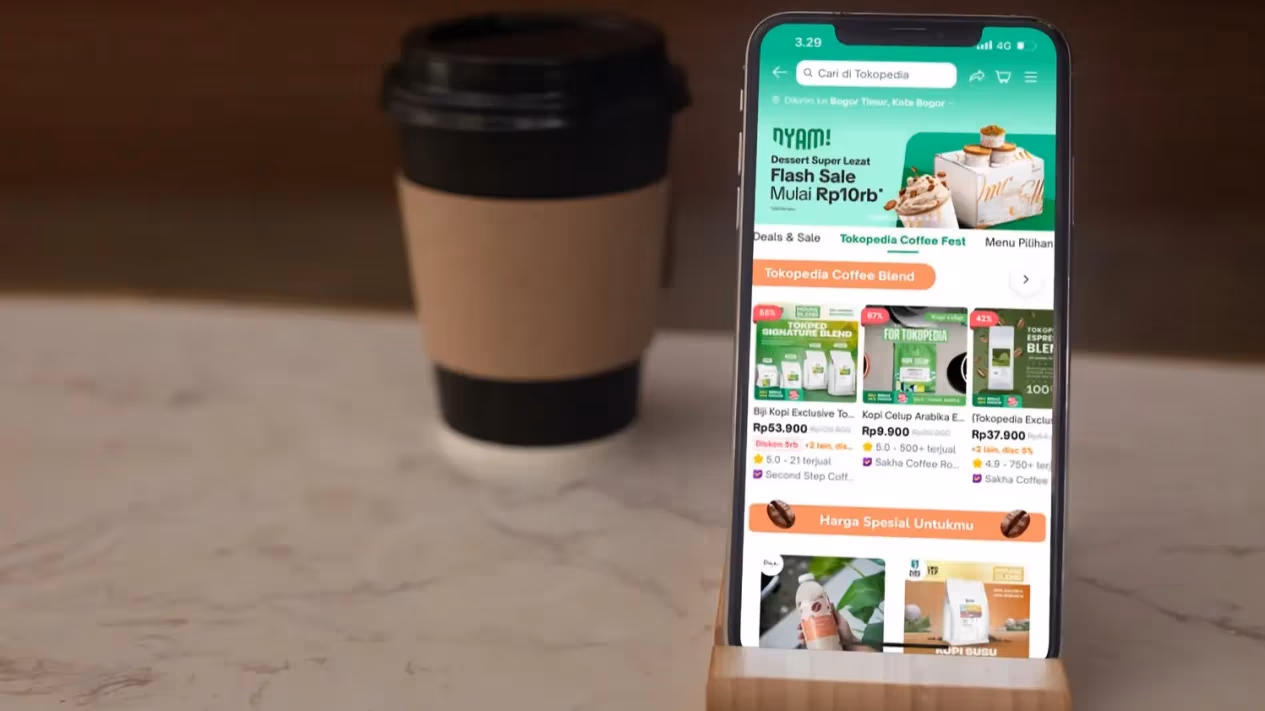 4N903Y Transaksi Penjualan Pelaku Umkm Kopi Meningkat Hingga 50 Persen Selama Tokopedia Coffee Fest