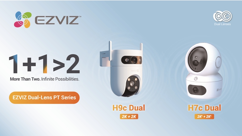 Ezviz Luncurkan Kamera Pengawas H9C Dan H7C Dengan Lensa Ganda