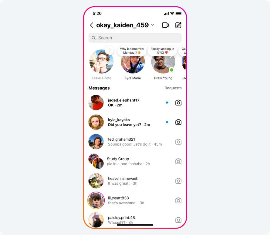 Fitur Notes Instagram