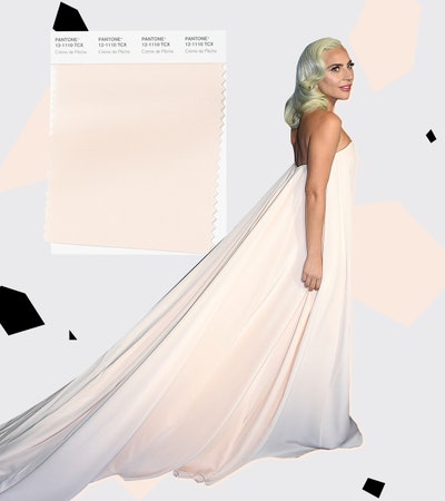 Finally There'S Crme De Pche. Lady Gaga Wore A Calvin Klein Gown To The Critics Choice Awards This Hue. It'S As Much An...