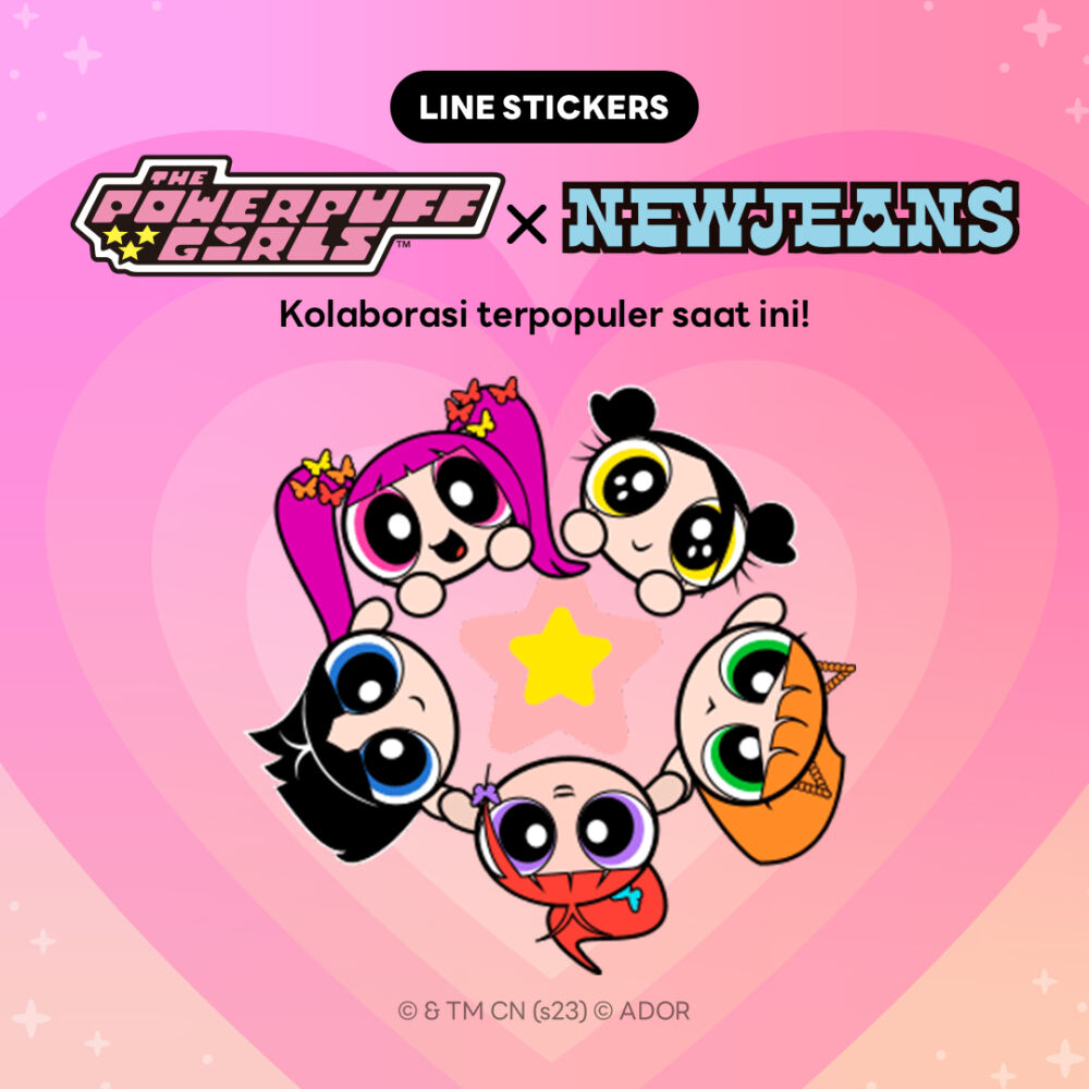 Line Stickers Rilis Stickers “The Powerpuff Girls X Newjeans”