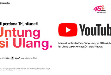 Provider 3 Beri Kuota Unlimited Untuk Nonton Youtube Hanya Dengan Isi Ulang