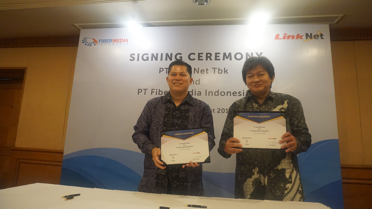 Link Net Dan Fiber Media Indonesia Jalin Kerjasama