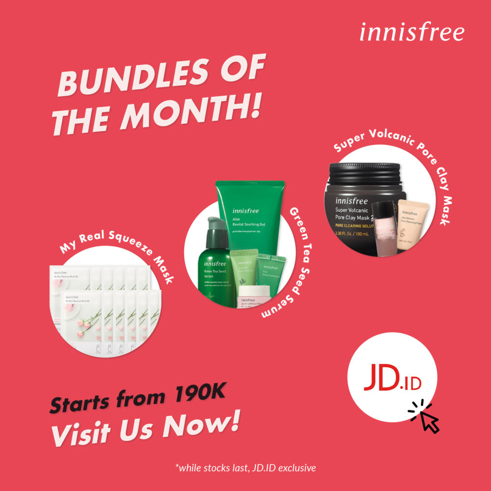 4. Innisfree Bundles Of The Month Promotion At Jd.id