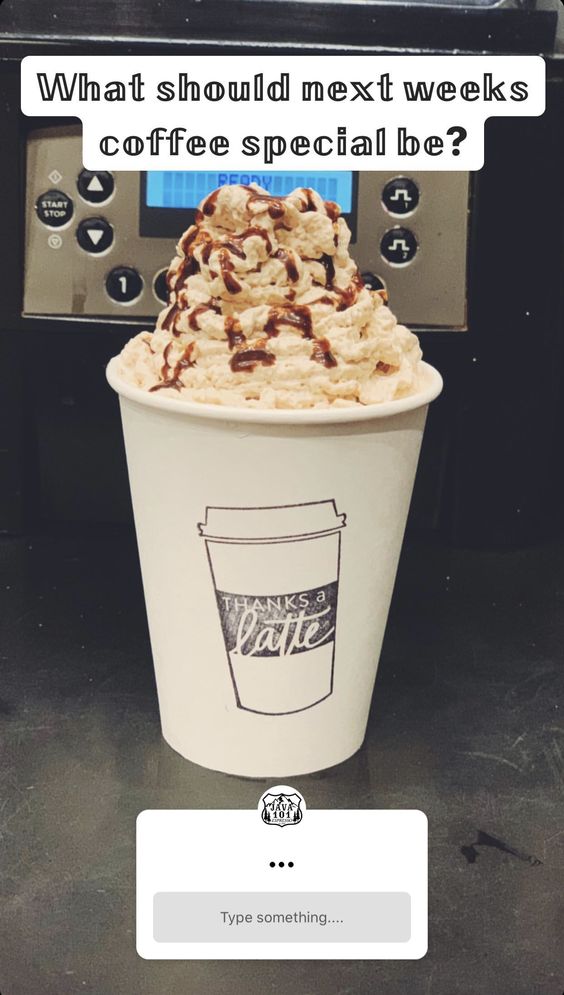 Coffee Special Instagram Poll.