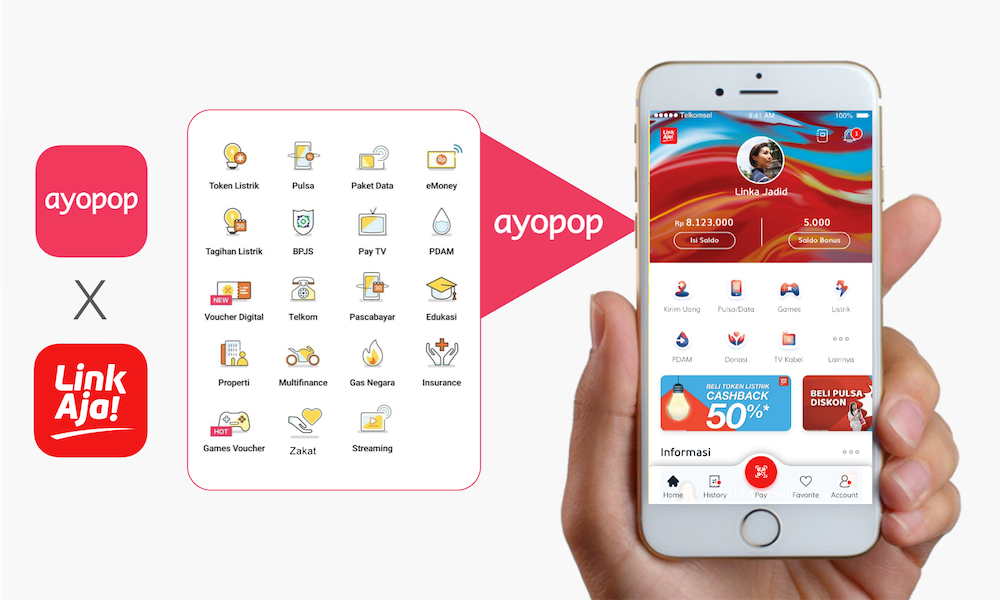 Ayopop Gandeng Linkaja