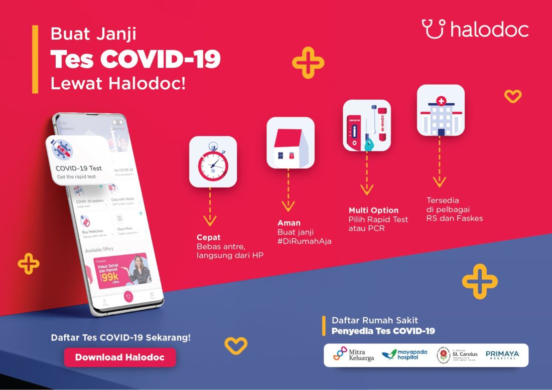 Buat Janji Tes Covid 19 Lewat Halodoc