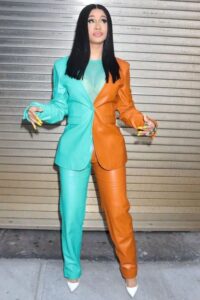 Cardi Bs Half ‘N Half Suit Is My New Obsession Tbh