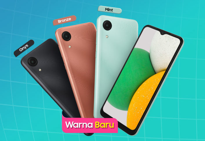 Galaxy A03 Core Bawa Tiga Warna Baru