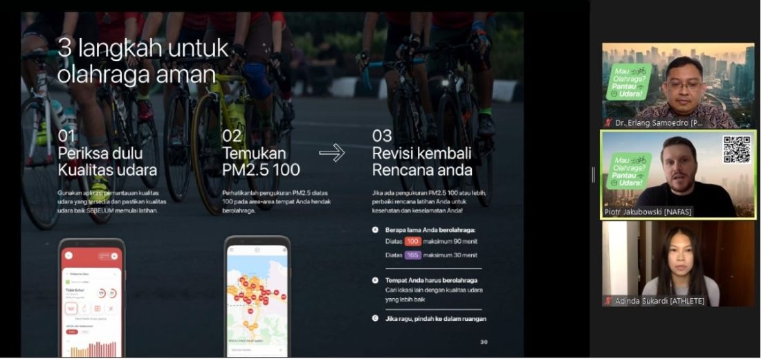 Foto 2 Paparan Kualitas Udara Jabodetabek Dari Nafas