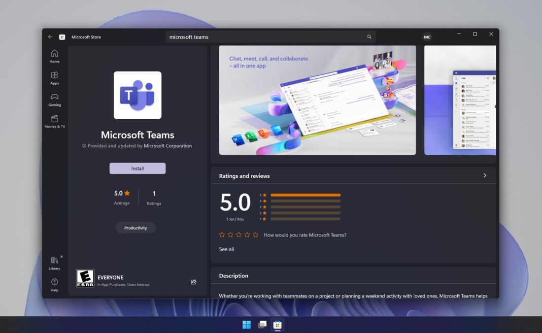 Aplikasi Microsoft Teams