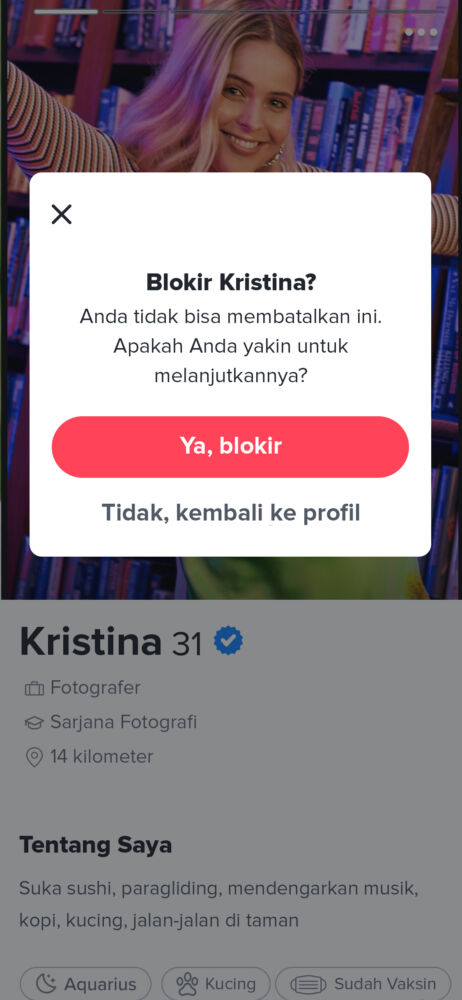 Fitur Keamanan Tinder