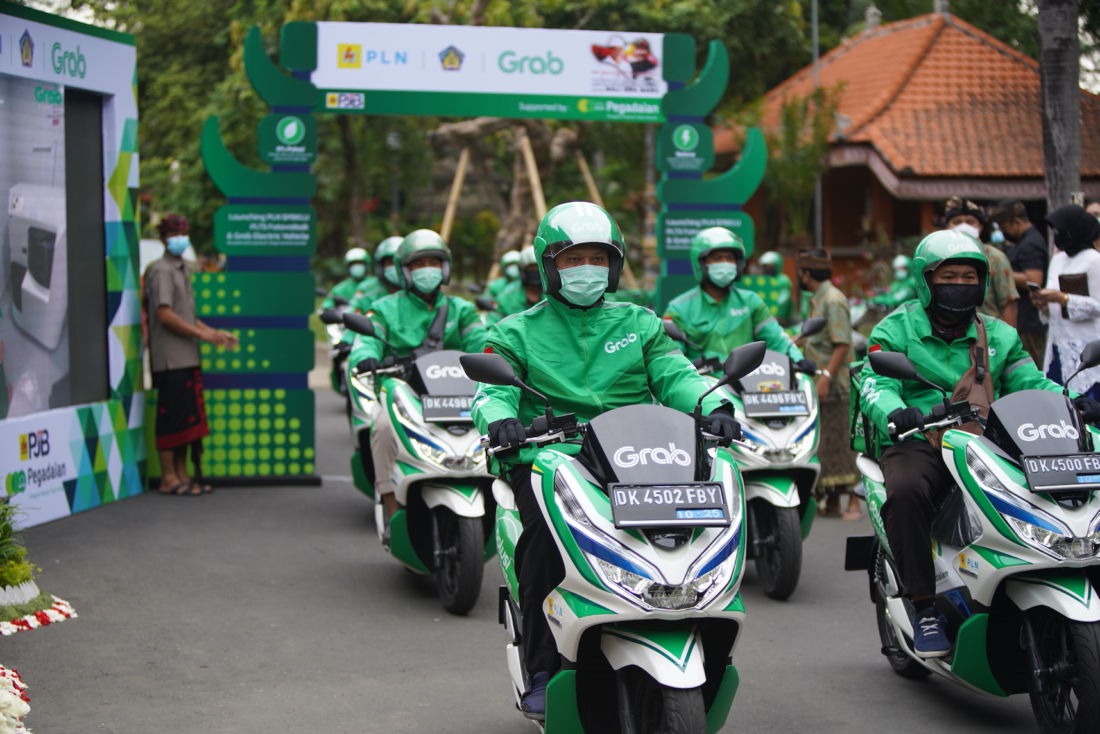 Grab Hadirkan Kendaraan Listrik Dan Spbklu Di Bali