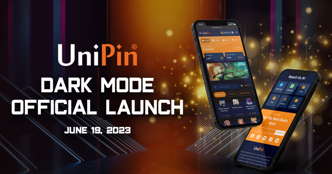 Unipin Kini Hadir Dengan Tampilan Baru Dark Mode