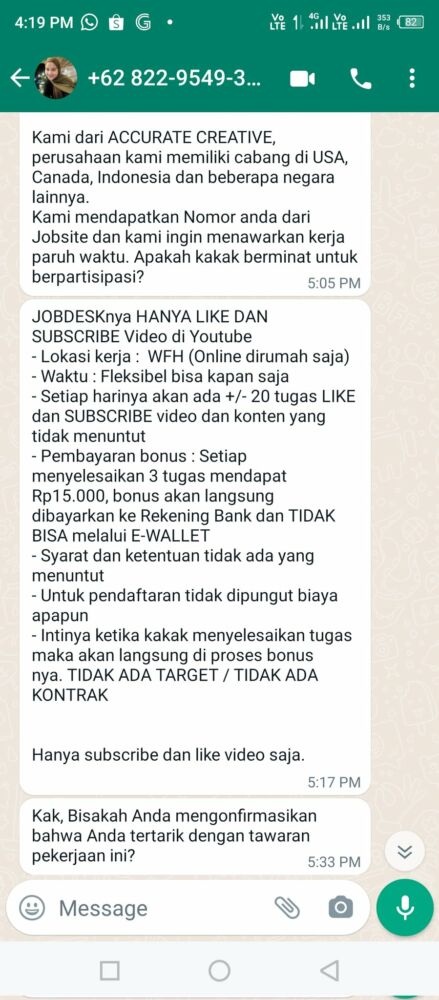 Modus Penipuan Berkedok Freelance