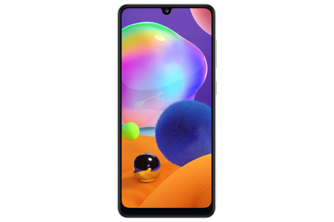 Galaxy A31 Front Look White 1