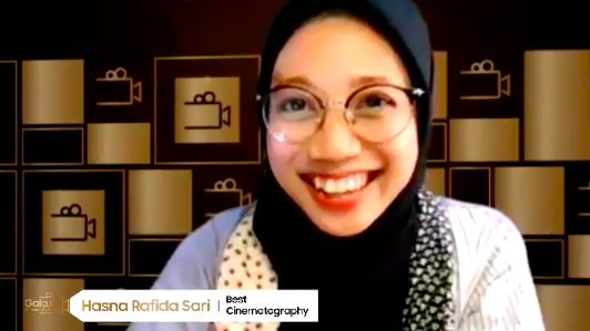 Hasna Rafida Sari Pemenang Kategori Best Cinematography Galaxy Movie Studio 2020