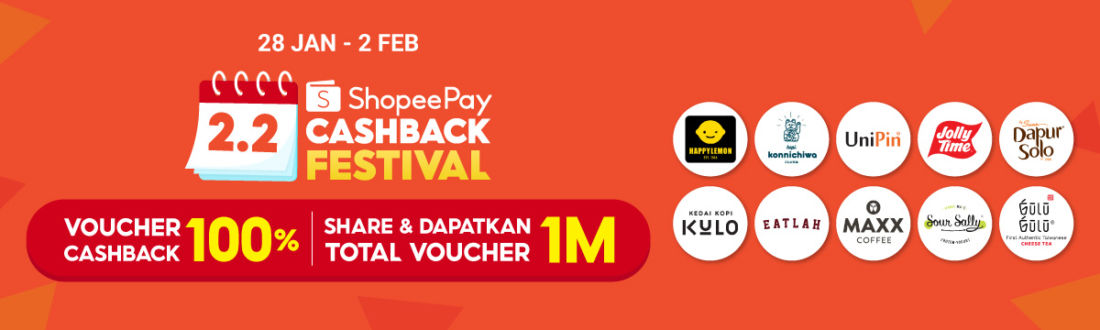 Shopeepay 2.2 Cashback Akan Meriahkan Bulan Februari