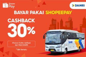 Kv Perkuat Digitalisasi Sistem Damri Gandeng Shopeepay Sediakan Layanan Pembayaran Elektronik