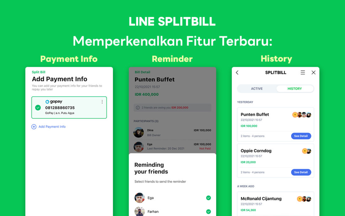 Line Splitbill Kenalkan Fitur Terbaru