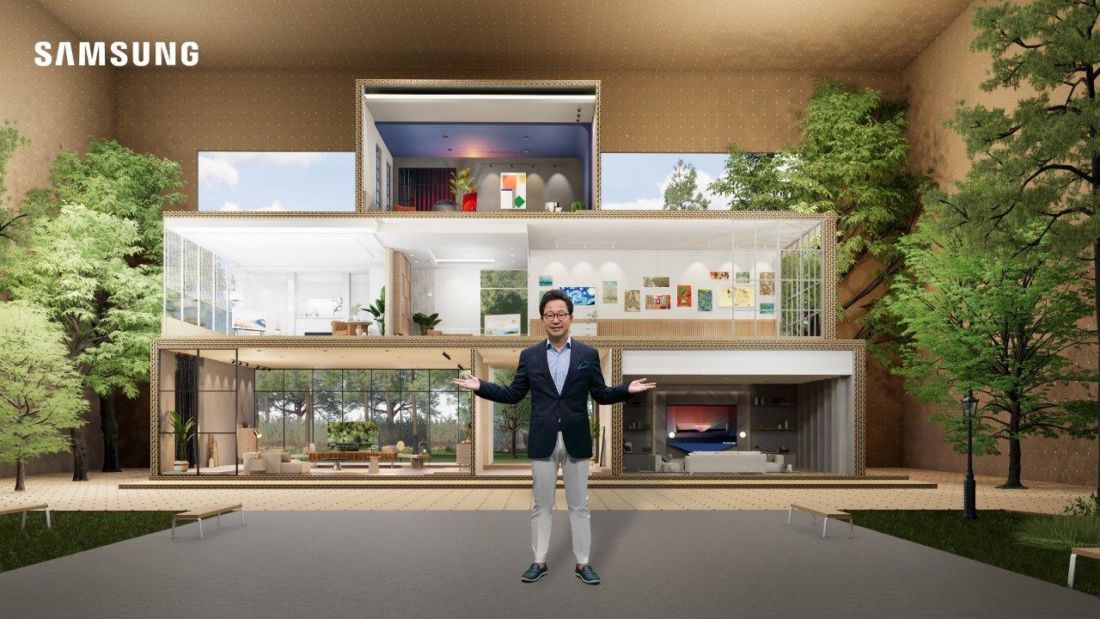 Mr. Yoonsoo Kim With Stack Of House 1