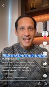 Nadiem Makarim Menteri Pendidikan Kebudayaan Riset Dan Teknologi Ri Samasamabelajar