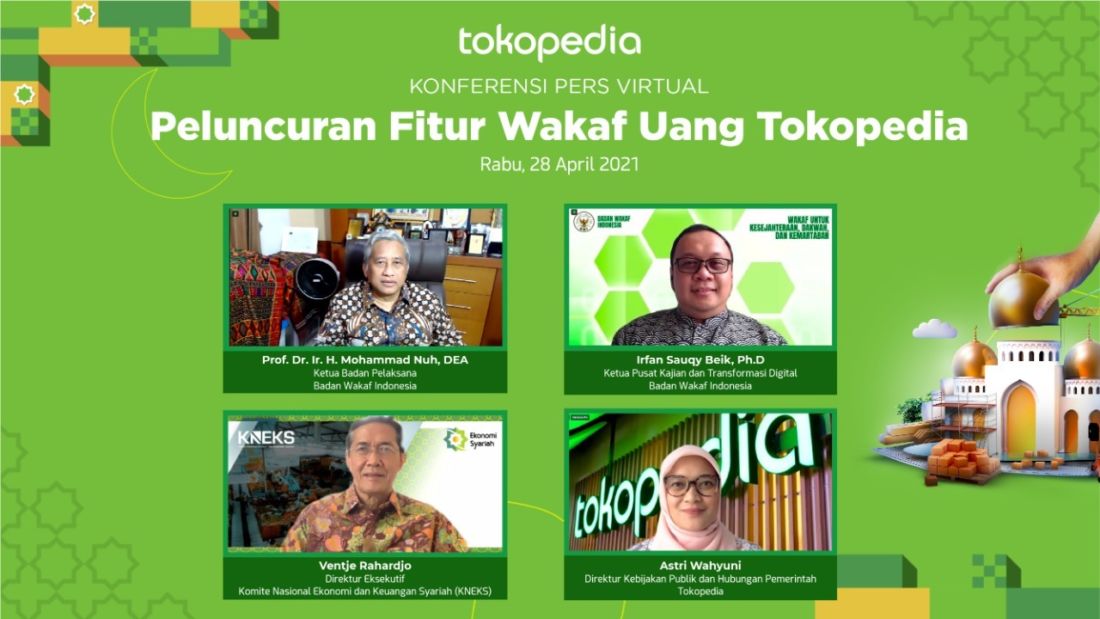 Peluncuran Fitur Tokopedia Wakaf Uang