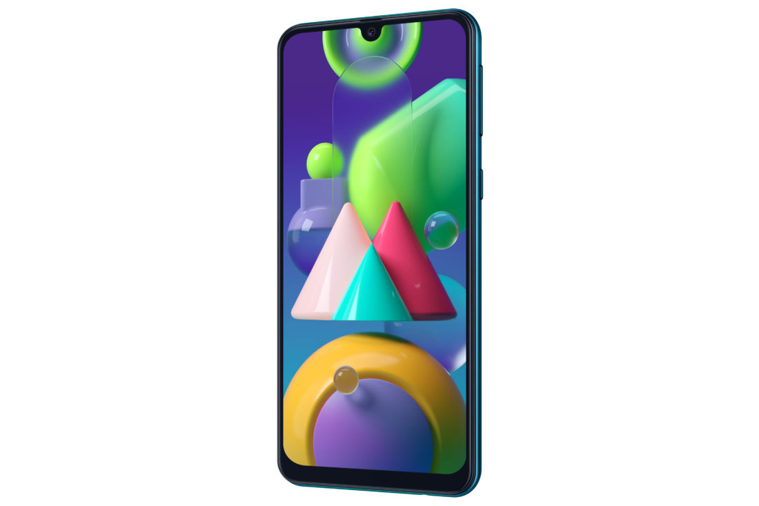 Samsung Galaxy M21 Green Perspective