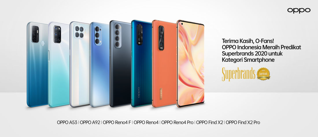 Oppo Indonesia Sabet Predikat Superbrands 2020