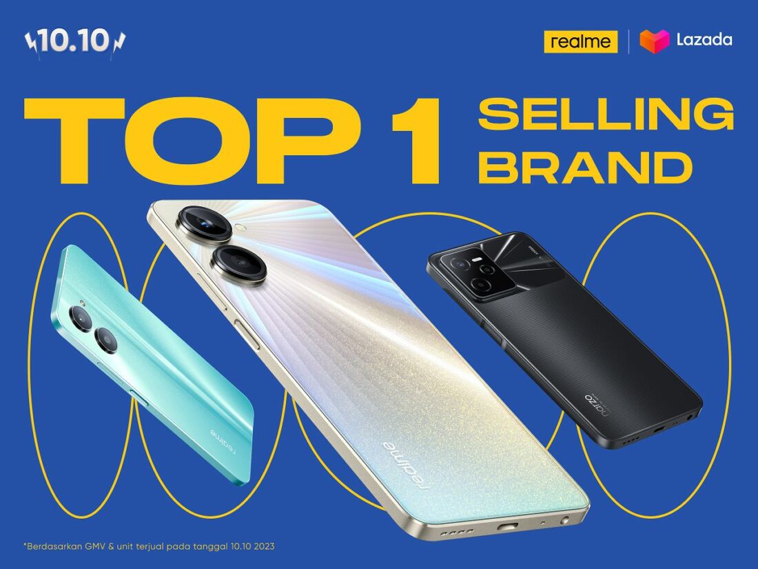 Realme Raih Penjualan Tertinggi Di Festival Belanja Online 10.10 Lazada