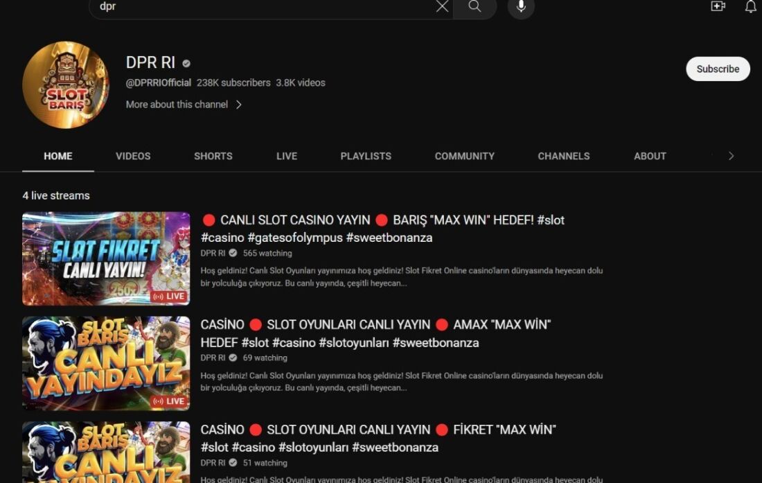 Kanal Youtube Dpr Ri