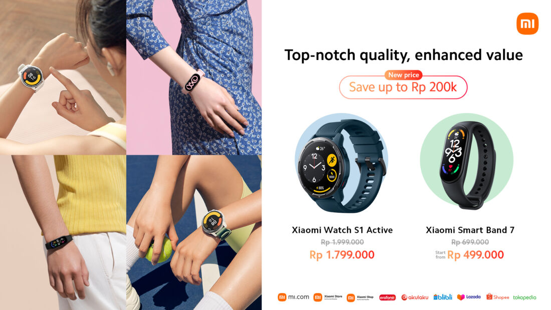 Duo Wearable Xiaomi Ini Siap Dukung Aktivitas Makin Produktif