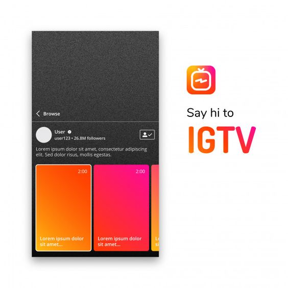 Igtv Post Template Premium Vector | Premium Vector #Freepik #Vector #Logo #Template #Social-Media #Instagram