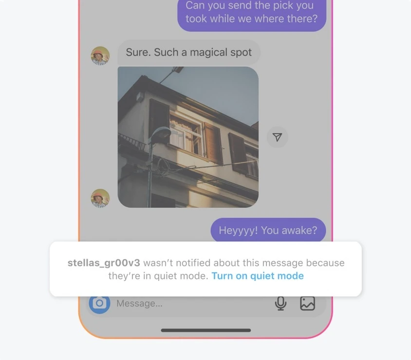 Quite Mode Instagram