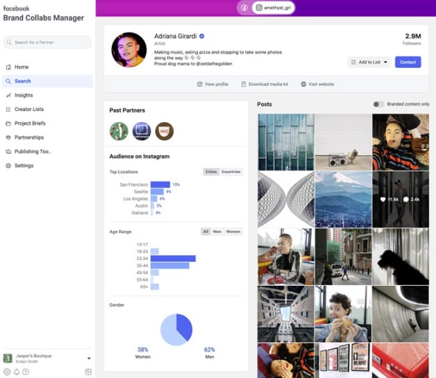 Instagram Brand Collabs Manager