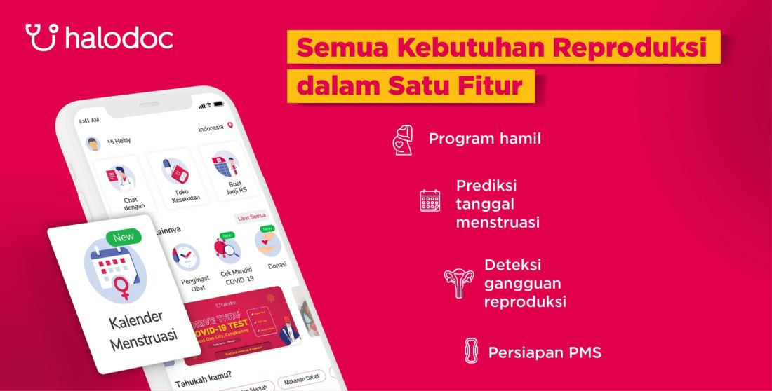 Halodoc Punya Fitur Kalender Menstruasi