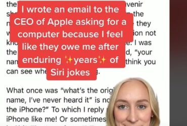 Wanita Bernama Siri Ini Meminta Laptop Gratis Dari Apple