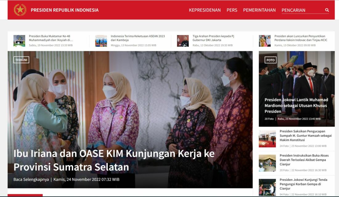 Klarifikasi Kominfo Terkait Nama Domain Resmi Situs Presiden