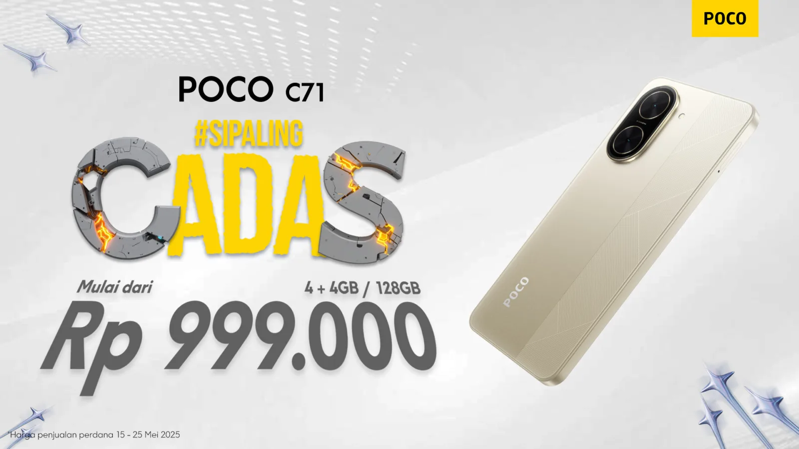 Poco C71 Hadir Dengan Performa Ngebut Dan Harga Ekstrem!