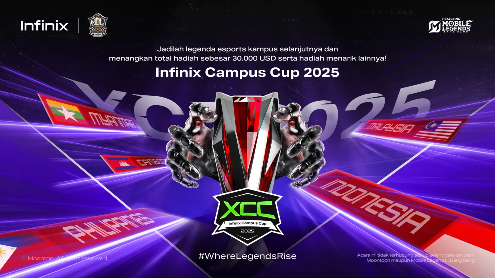 Infinix Xcc 2025, Turnamen Esports Tingkat Universitas
