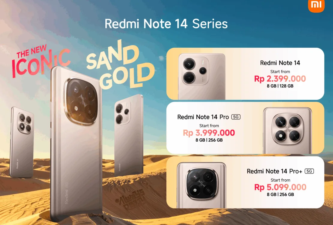 Pada Juni Ini, Mereka Menghadirkan Penyegaran Menarik Lewat Peluncuran Warna Baru Sand Gold Untuk Seluruh Varian Redmi Note 14 Series.