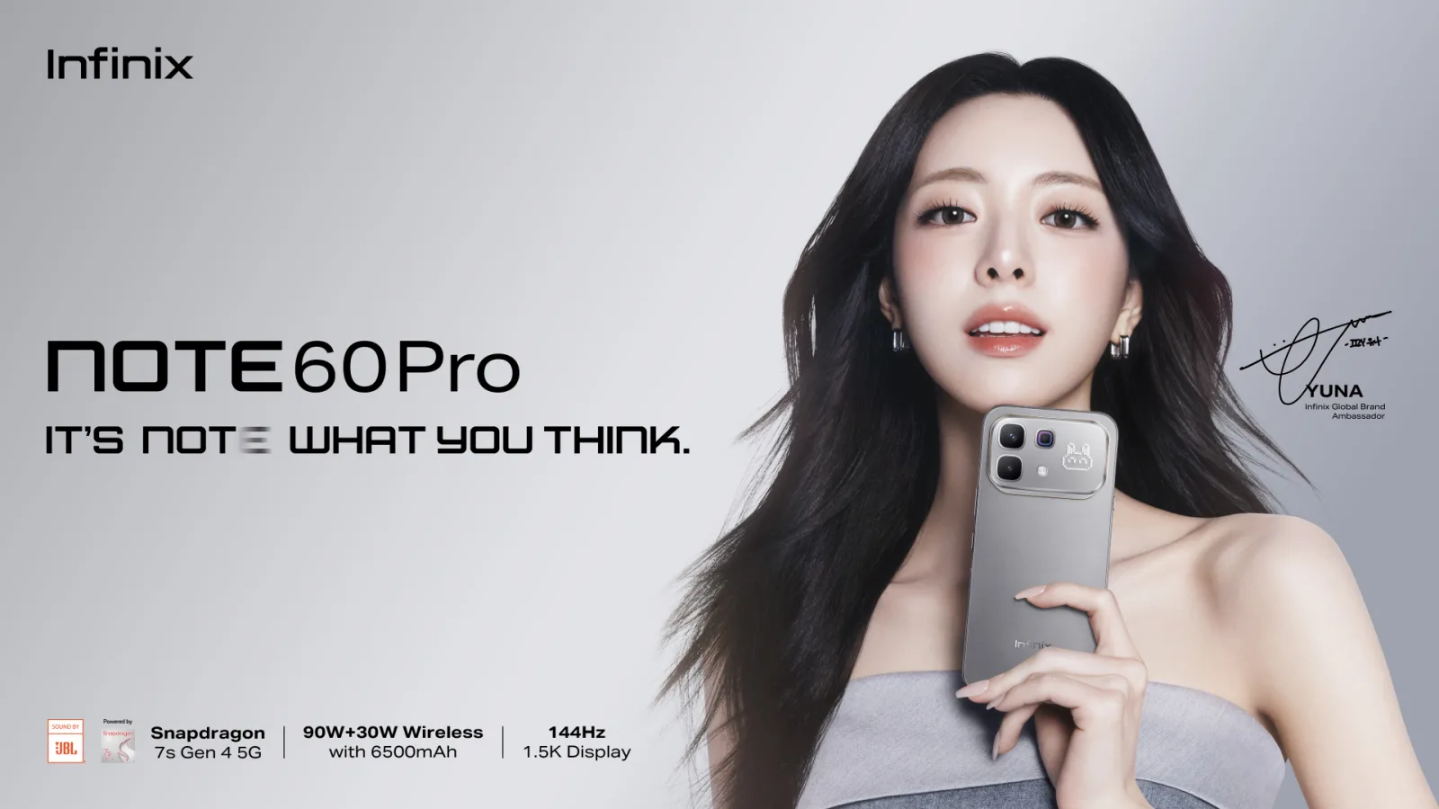 Yuna Itzy Global Ambassador Infinix