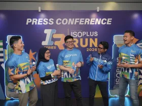 Ki Ka Isoplus Squad 1 Safrita Aryana Race Director Isoplus Run Series 2026 Joshua Gunawan Head Of Rtd Beverage Wings Food Andy Sugiyanto Running Coach Isoplus Run Series 2026 Isoplus Squad 2 Candid Photo