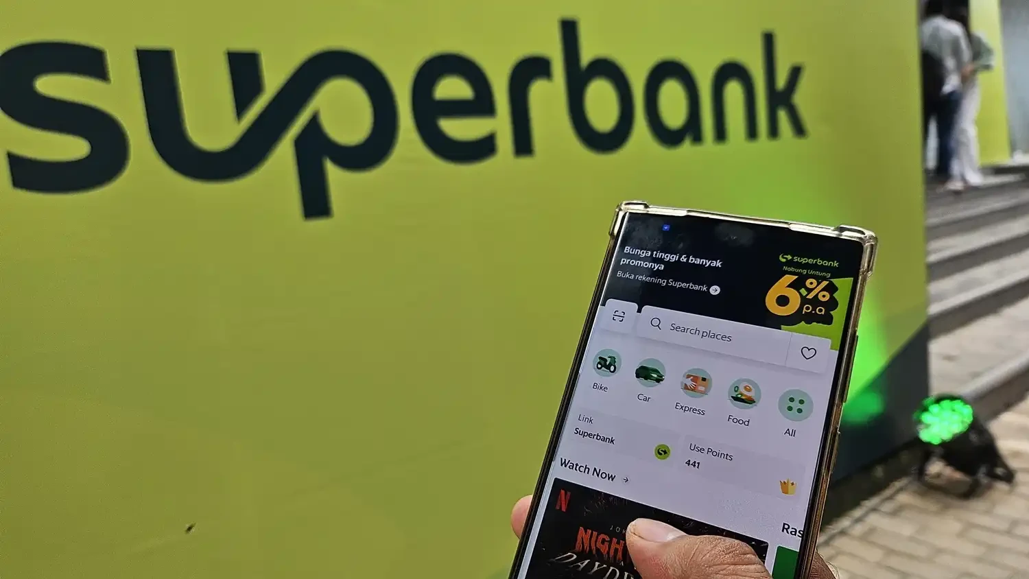 Aplikasi Superbank di Grab 